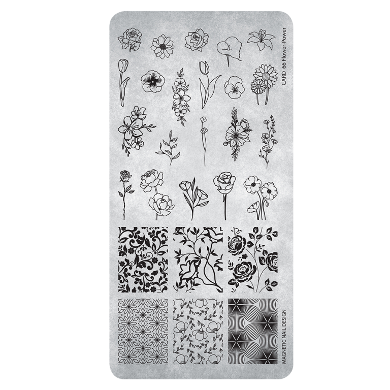 Stamping Plate Flower Power 66